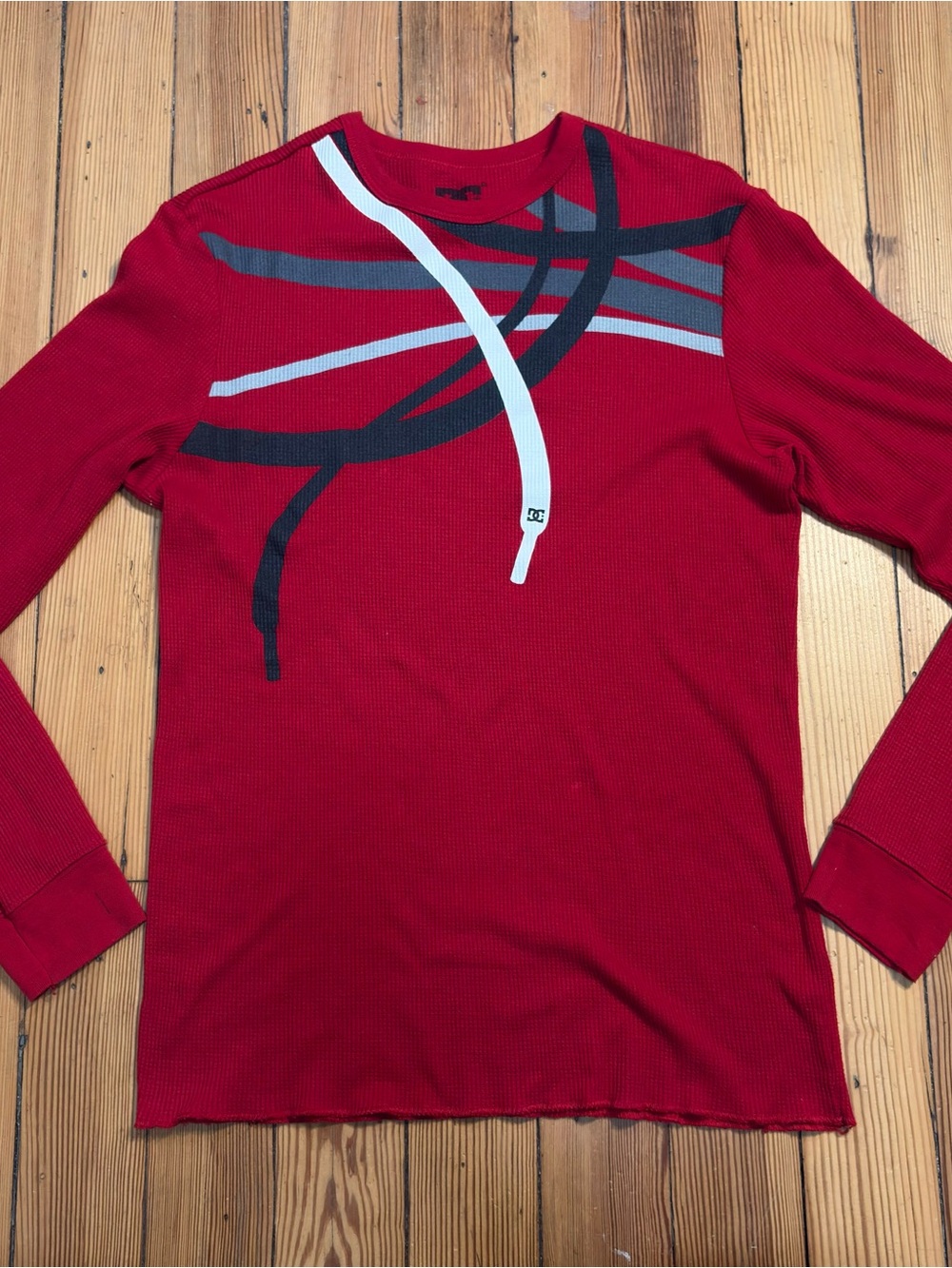 DC Red Long-Sleeve Graphic Men's Shirt